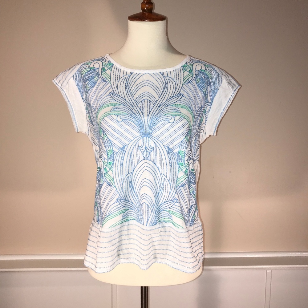 Anthropologie Akemi + Kin Peasant Top